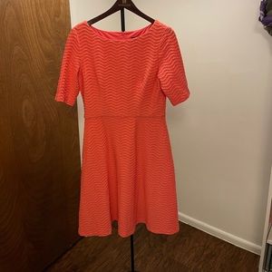 Ribbed Salmon Dress